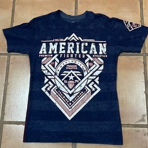 American Fighter Blue Stars and Strips Shirt